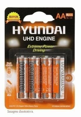Baterias Pilas Aa Marca Hyundai 4 Und - Somos Tienda