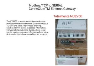 Modbus/tcp To Serial Connexiumtm Ethernet Gateway