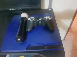Ps3 Slim Azul Metalico