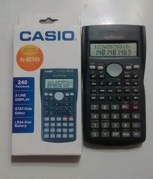 Calculadora Científica Casio Fx82 Ms, Doble Linea