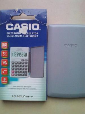 Calculadora De Bolsillo Casio, Modelo Lc 401lv