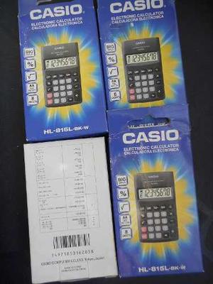 Calculadora Electronica Casio Hl -815l -bk -w 8 Digitos