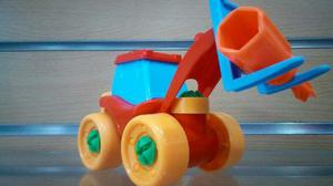 Camiones Tractores De Jugute Bebe Armables Tipo Lego Super