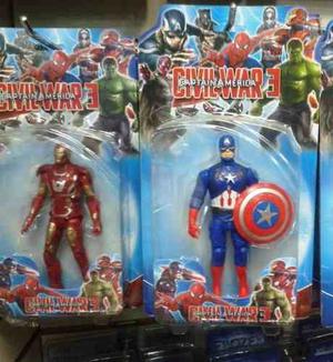 Juguetes Marvel Capitan America, Iron Man, Spiderman Nuevos