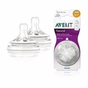 Set 2 Tetinas Avent Natural Flujo Rapido 6m+