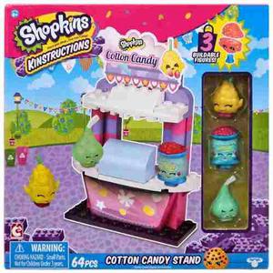 Shopkins Cotton Candy Stand 64 Piezas Original