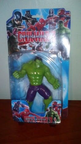 Superheroes 15 Cms Hulk Spiderman Capitan America
