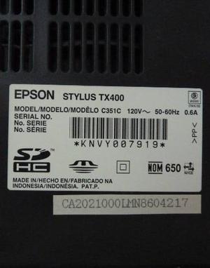 Impresoras Epson Stylus Tx400