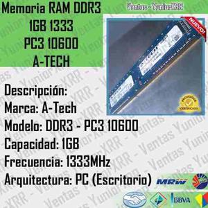 Memoria Ram Ddr3 1gb  Pc A-tech