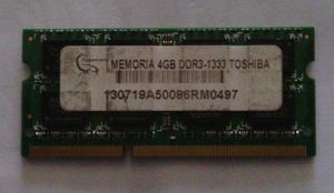 Memoria Ram Toshiba Para Laptop Ddrgb