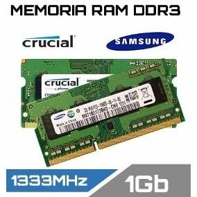 Memorias Ram Ddr3 Para Laptop 1gb Samsumg mhz
