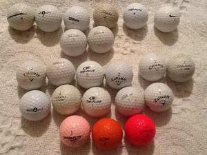 Pelotas De Golf (22 Usadas Y Surtidas)precio X Todas(6mm)