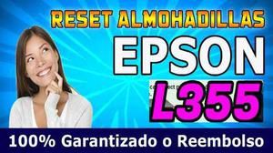 Reset Almohadillas Impresora Epson L110 L210 L300 L350 L355