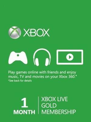 Membresia Xbox Live 1 Mes