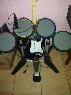Rock Band Xbox 360. Guitarra, Bateria Y Microfono (beatles)