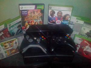 Xbox 360 + Kinect + 2 Controles + Juegos