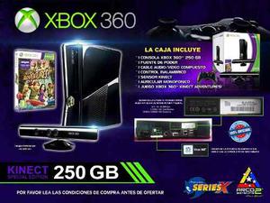 Xbox 360 Kinect Edition 250 Gb + Juego Original. Oferta.