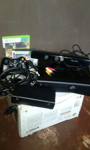 Xbox 360 Slim 4gb Chip Lt 3.0 + Dd 20gb + Kinect + Control..