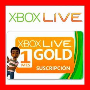 Xbox Live Gold 1 Mes Codigos