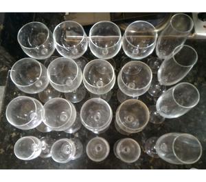 Vdo Usado set de 20 copas de cristal para 5 tipos vinos