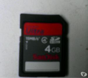 Memoria usada para camara San Disk Ultra