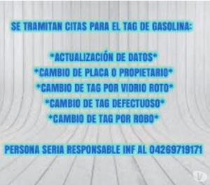 SE TRANMITAN CITAS PARA EL TAG DE GASOLINA