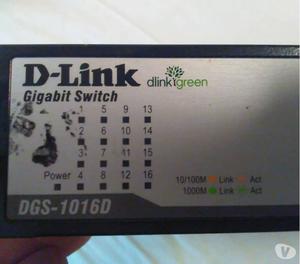 Switch Gigabit marca DLink usado 16 puertos