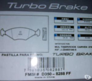 Pastillas De Freno Turbo Brake 8288d350