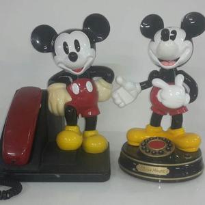 Coleccionables Mickey Mouse, Teléfono, Despertador Y Lata