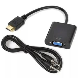 Convertidor Hdmi A Vga Video Monitor Laptop Ps3 Ps4 Xbox Aud