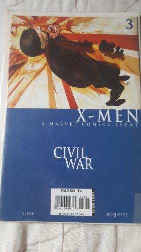 X Men #3 Civil War En Fisico Marvel En Fisico