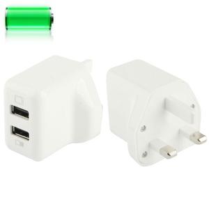 Adaptador Conector Energia Cargador Doble Puerto Usb Para