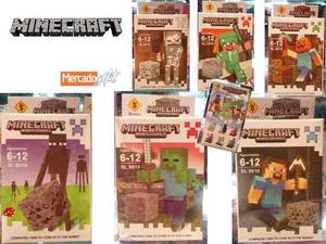 Bloques Minecraft Legos Zombie Steve Enderman 6 Modelos