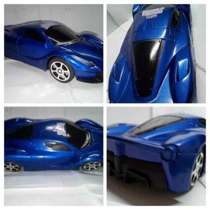 Carro Fricción Ferrari Laferrari Azul 22cm Veloz Spideman