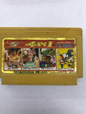 Cassette Super Video Juego Nintendo 4 Juegos En % Nuevo