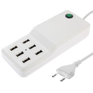 Dc 5v 12a 60w 6 Puerto Usb Adaptador Corriente Multi Uso