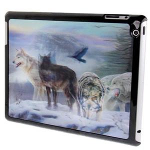 Diseño 3d Efecto Lobo Estuche Protector Plastico Para Ipad