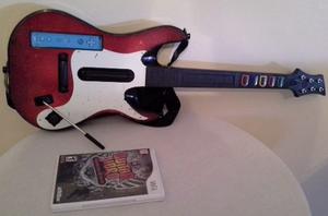Guitarra Para Wii + 1 Control En Muy Buen Estado