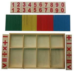 Juego Didáctico Aprende Los Numeros En Caja De Madera