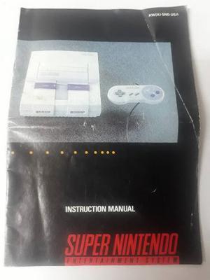 Manual Original De Super Nintendo