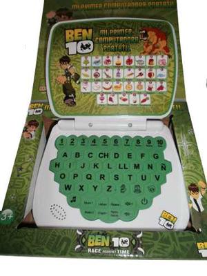 Mini Laptop Ben 10 Educativa Letras Numeros Niños Juego