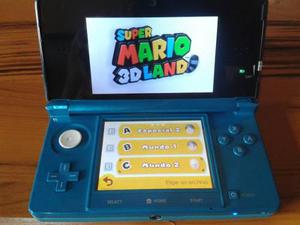 Ecxelente 3ds Con Super Mario Mario 3d Land Color Aqua Blue