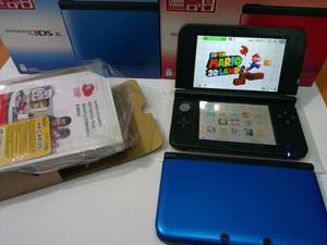 Nintendo 3ds Xl Azul Con 5 Juegos 3d Nuevo Tienda Fisica