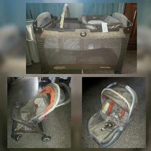 Se Vende Combo Coche, Corral Y Portabebe Graco Buen Estado