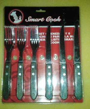 Set De 12 Cubiertos Para Parrilla Smart Cook