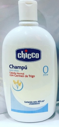 Chicco Shampoo Para Bebé Niño 400 Ml Germen De Trigo