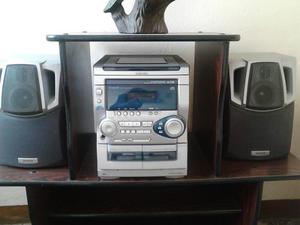 Equipo De Sonido Stereo Aiwa De 3 Cd Y 2 Casett