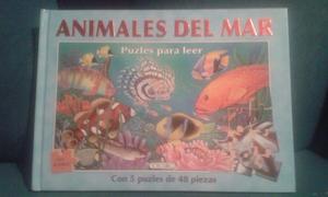 Libro Puzles Para Leer Animales Del Mar