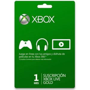 Membresia Xbox Live Gold 1 Meses Xbox One- Xbox 360