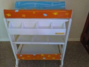 Mesa De Cambio Y Bañera Para Bebe Master Kids Unisex